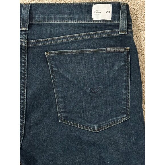 Hudson Krista Ankle Super Skinny Jeans Size 29 Dark Wash Soft Stretch Denim - Picture 7 of 10